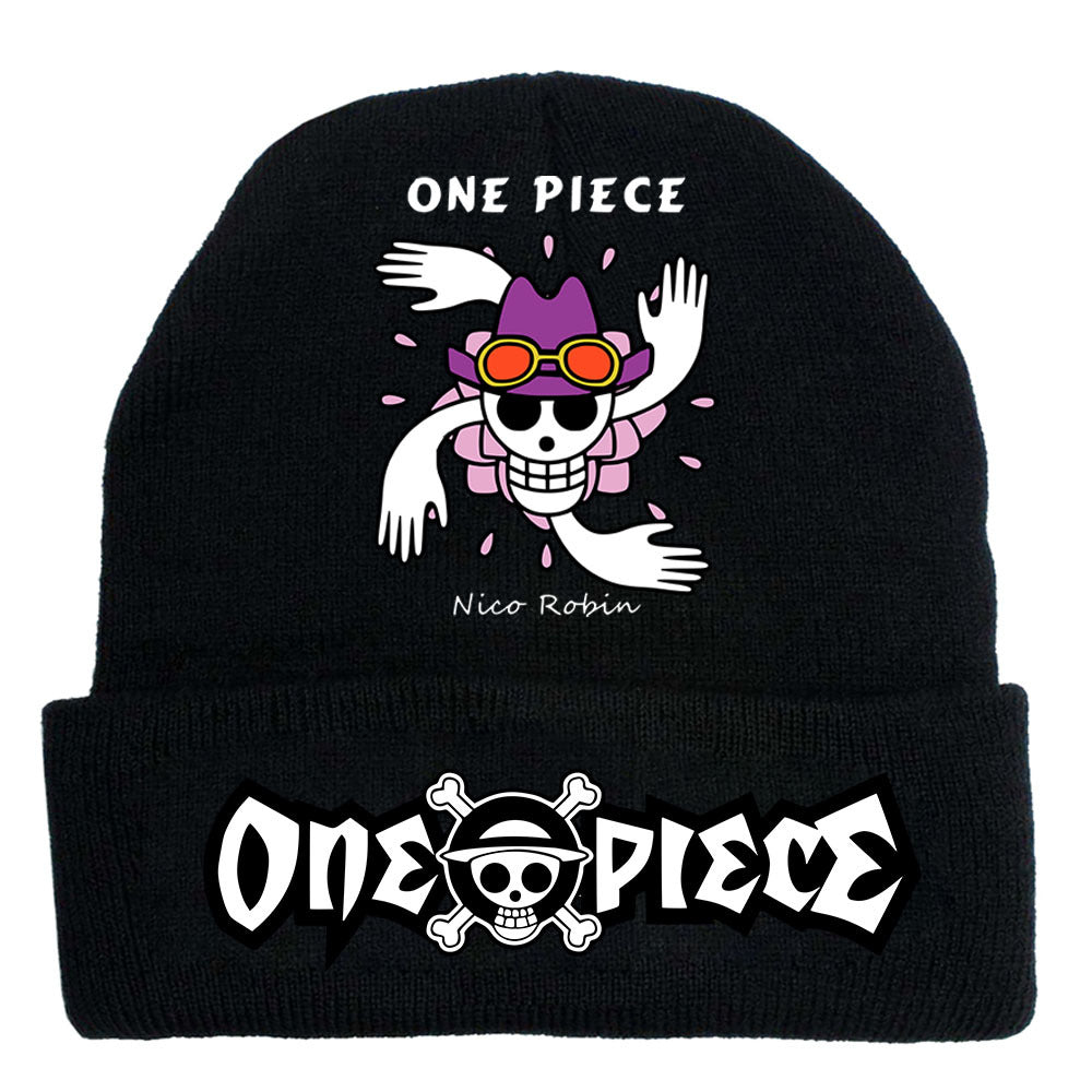 Trendy Luffy Print Knitted Hat