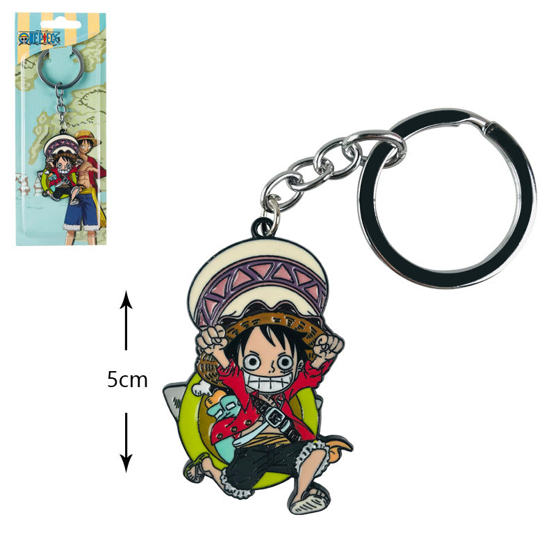 Cute Luffy Necklace Keychain Pendant