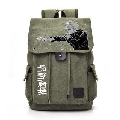 Retro Anime Canvas Schoolbag Backpack