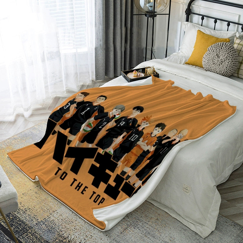 Hinata Anime Pattern Nap Blanket