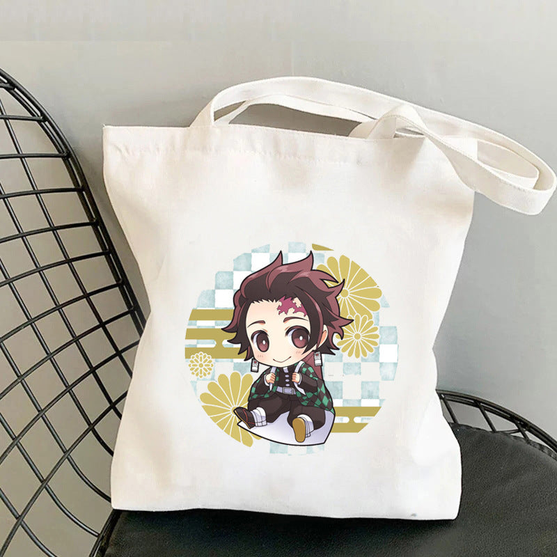 Cute Anime Canvas Handbag