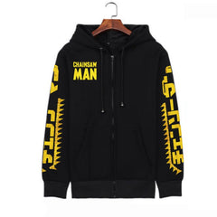 Unisex Anime Print Loog Sleeve Zipper Hoodie