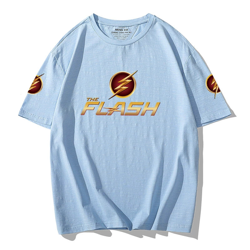 Unisex Flash Graphic Short Sleeve Crew Neck T-shirt