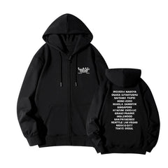 EasyCrazyHot Tour Letter Print Hoodie