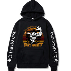 Casual Baki Hanma Loose Pullover Hoodie