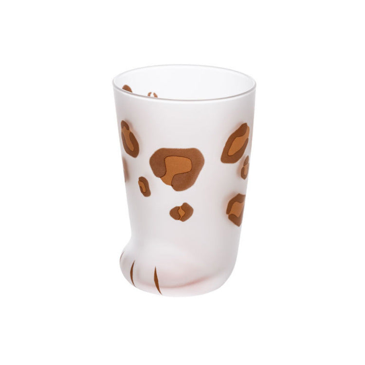 Cat Paw Shaped Frosted Kawaii Kitten Foot Cup with Toe Beans