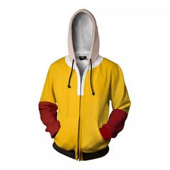 Unisex Anime 3d Printed Cos Zipper Hoodie