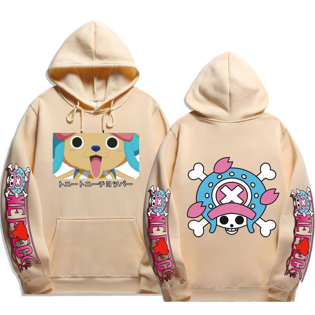 Unisex Cute Chopper Printed Loose Hoodie