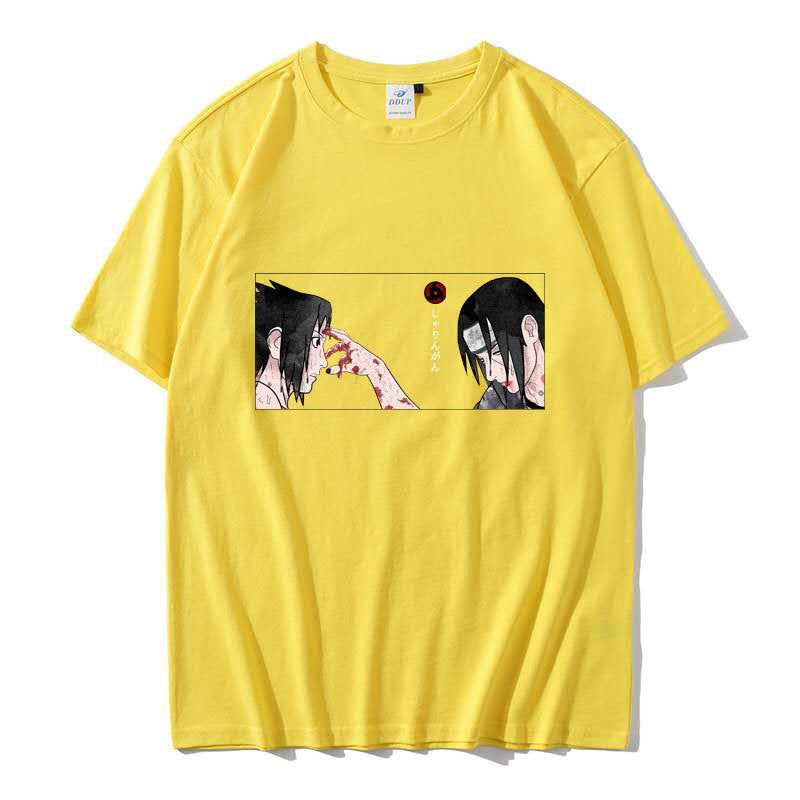 Unisex Sasuke Itachi Printed Short-sleeved T-shirt