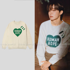 J-HOPE HUMAN HOPE CrewNeck Print Sweatshirt