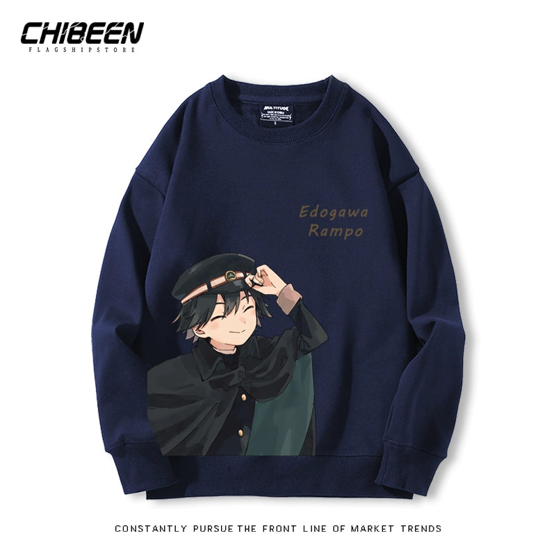 Unisex Anime Round Neck Cotton Sweatshirt
