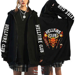 Unisex Hellfire Club Printed Sports Hoodie