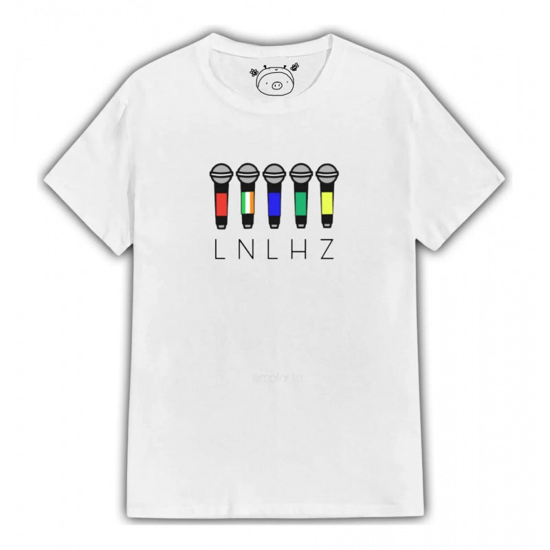 1D Mic Icons Graphic T-shirt