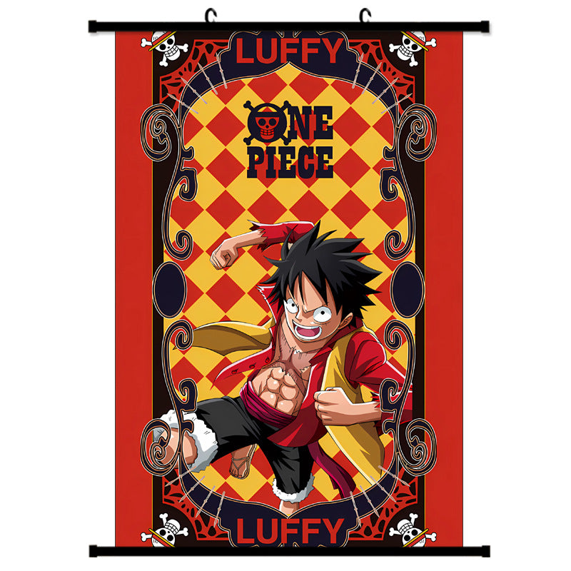 Wanted Luffy Zoro Painting Hanging Poster