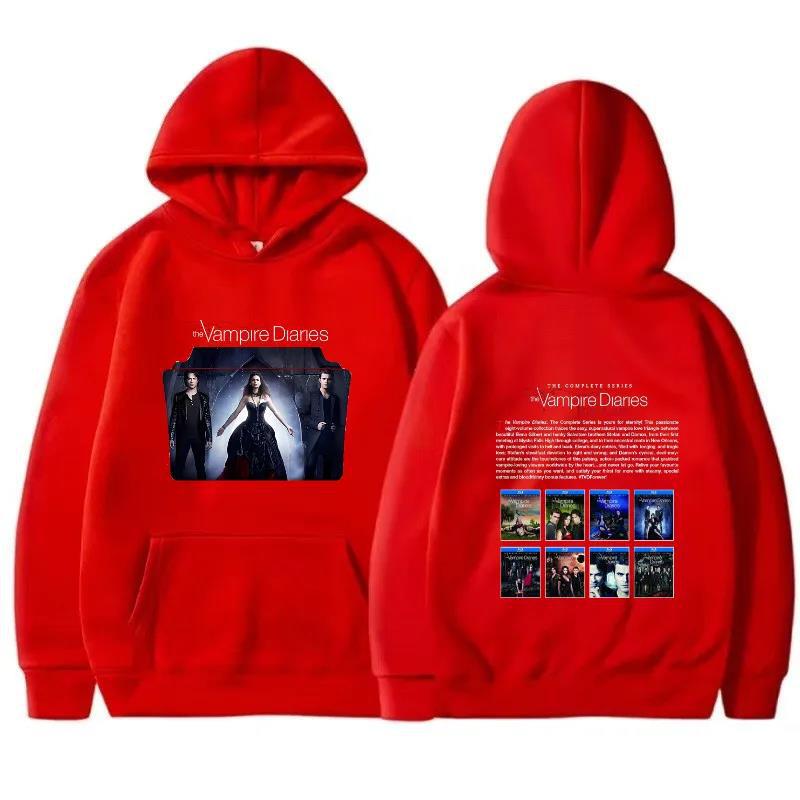 Unisex Tvd Pattern Pullover Hoodie