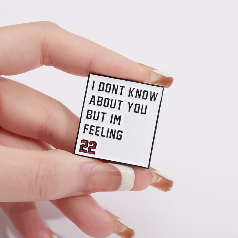 Creative Taylor Lyrics Brooch