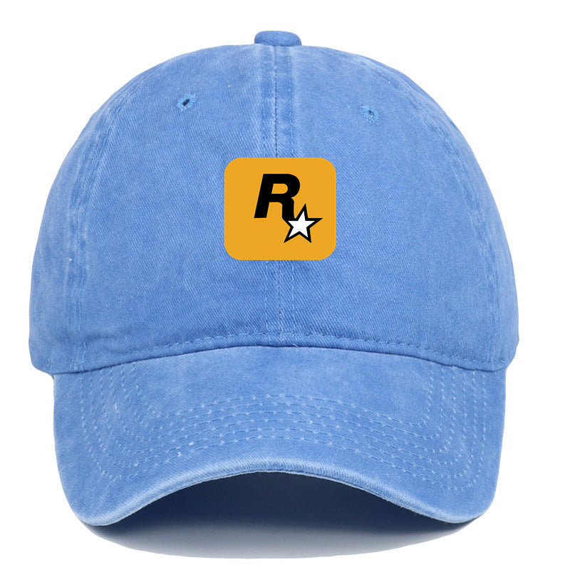 Game R Star Print Washed Baseball Cap