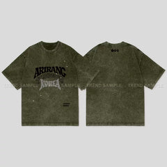 BTS ARIRANG Printed Cotton Washed Short-sleeved T-shirt