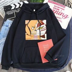 Casual Anime Graphic Printed Pullover Hoodie