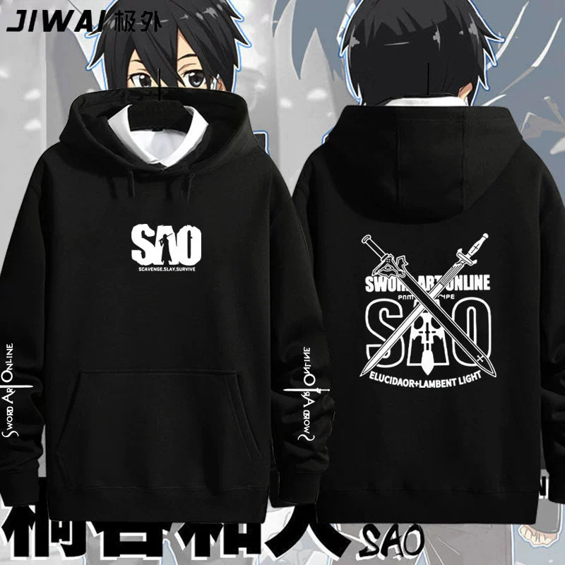 Unisex Anime Pattern Print Cos Hoodie