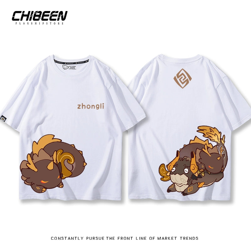 ZhongLi Game Print Short-sleeved T-shirt