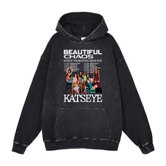 Vintage KPOP BEAUTIFUL CHAOS Washed Hoodie