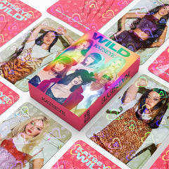 60PCS KATSEYE WILD Heart Holographic Photocards