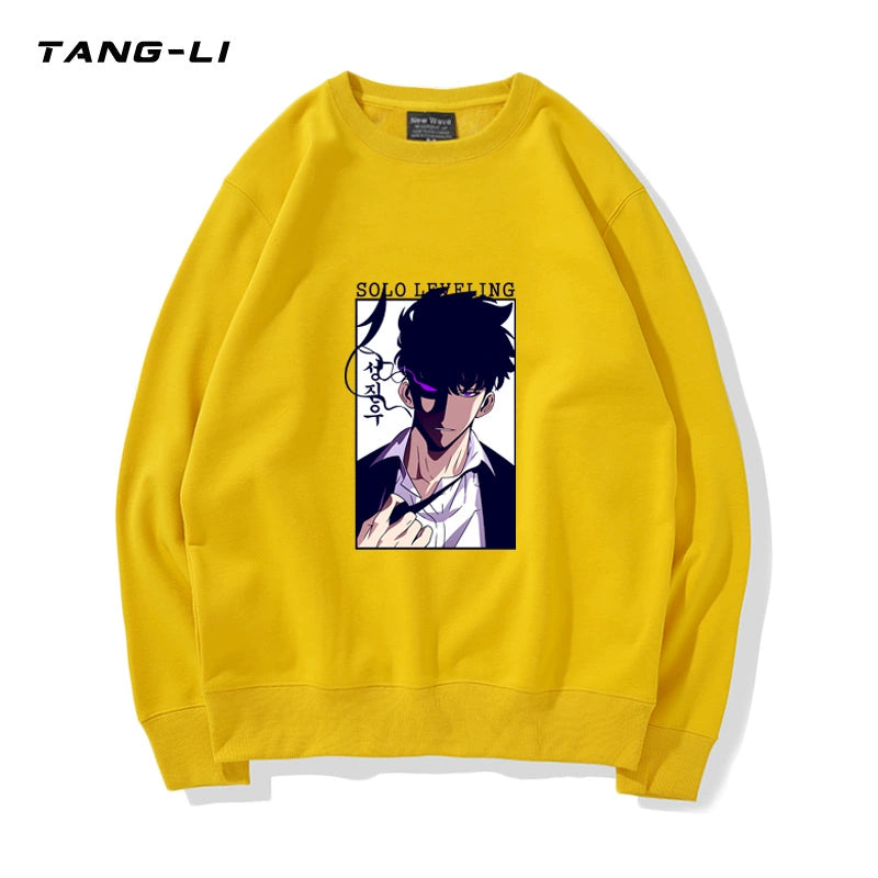 Men's Anime Logo Crew Neck Sweatshirt