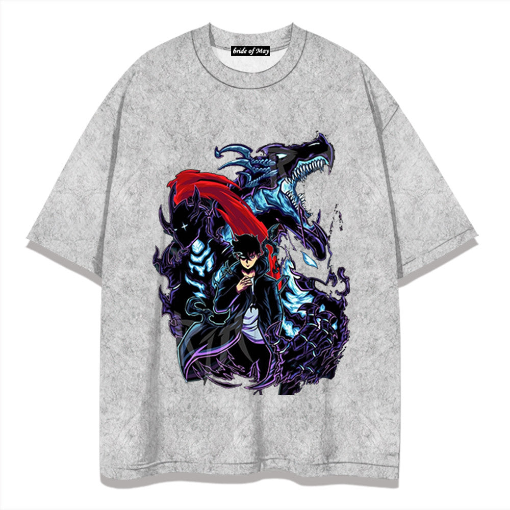 Retro Trendy Anime Short-sleeved T-shirt