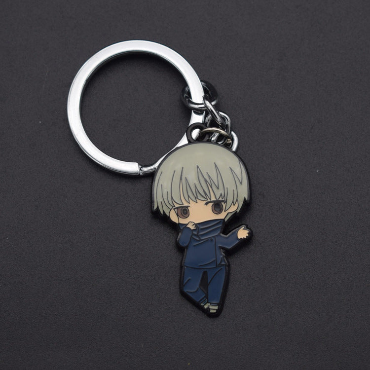 Chic Gojo Anime Metal Keychain Necklace