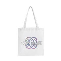 KPDH Logo Print Canvas Zipper Tote Bag