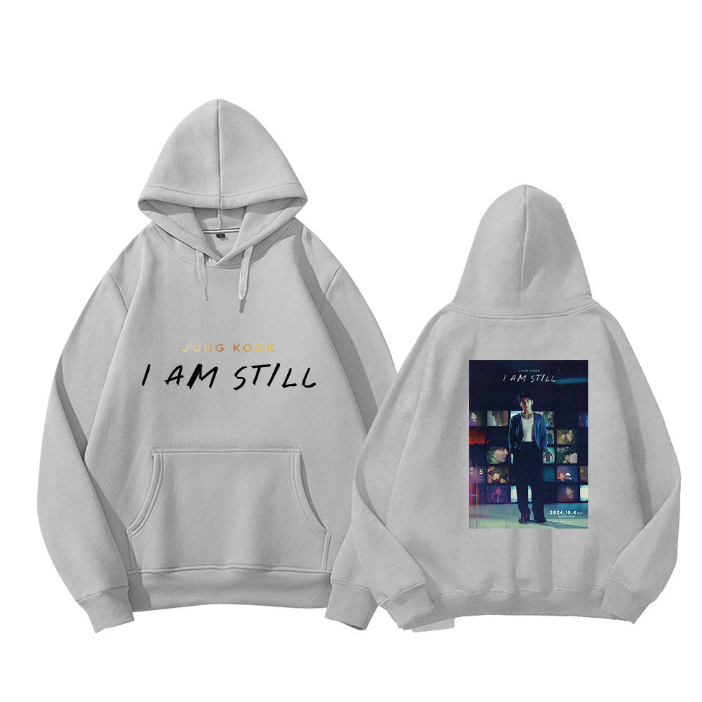 KPOP IAM STILL Logo Printed Hoodie