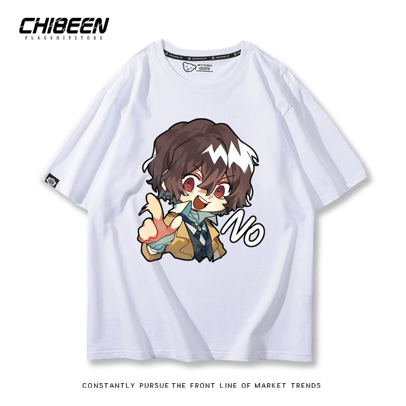 Unisex Anime Graphic Print Short-sleeved T-shirt