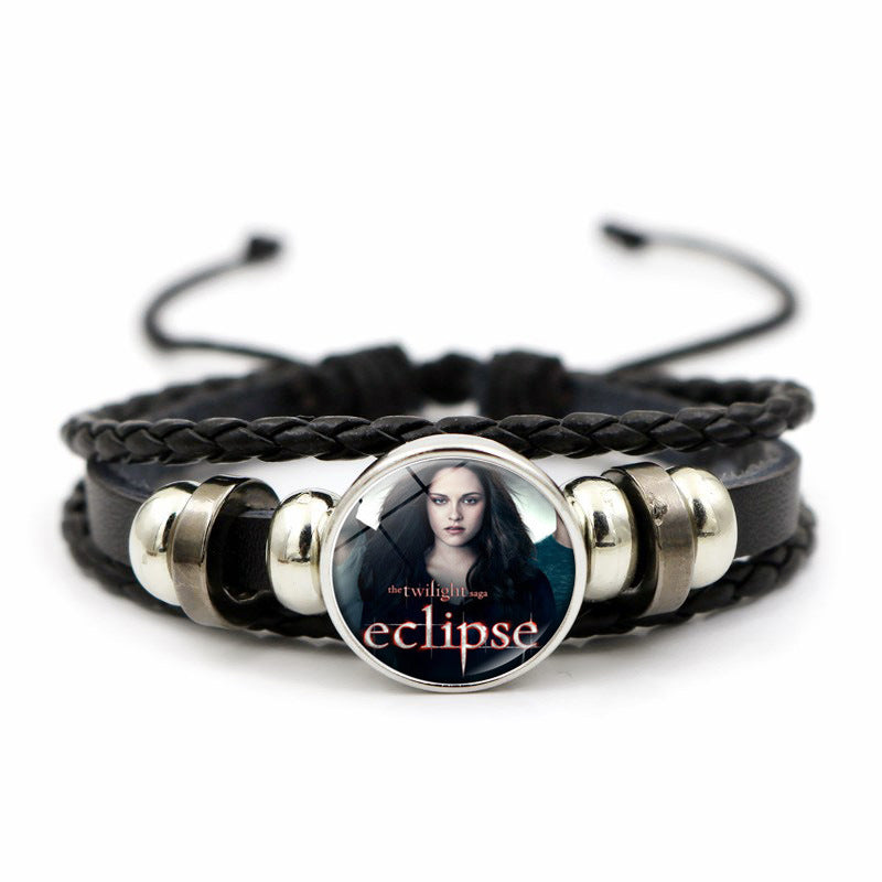 Women's Twilight Gem Leather Bracelet