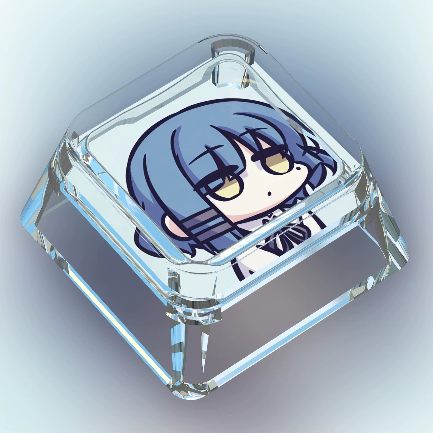 Cute Anime Keyboard Transparent Keycaps