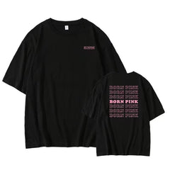 Trendy Kpop BORN PINK Short-sleeved T-shirt