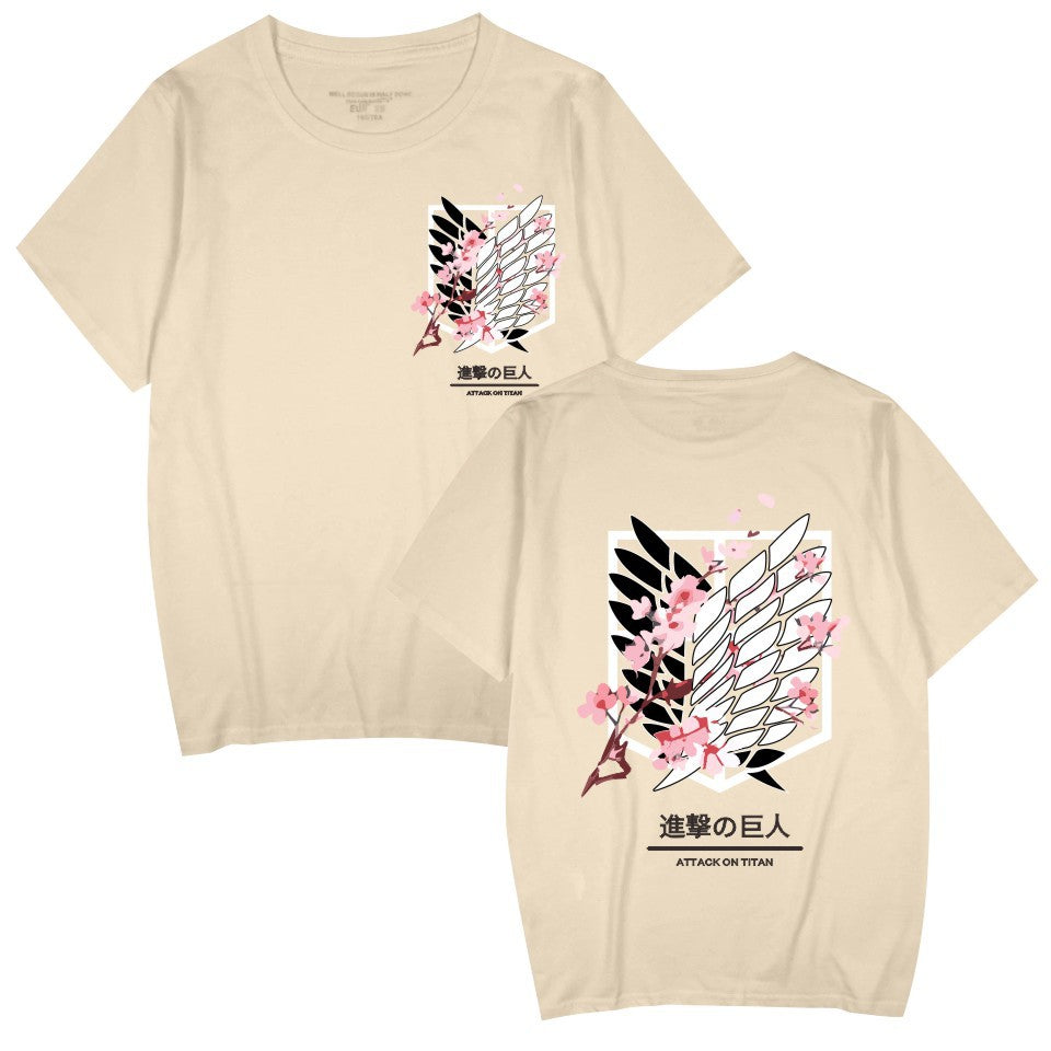 Unisex Anime Summer Casual Loose T-shirt