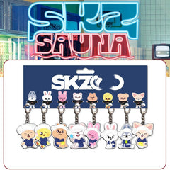 SKZ Sauna Doll Acrylic Pendant Keyring Set
