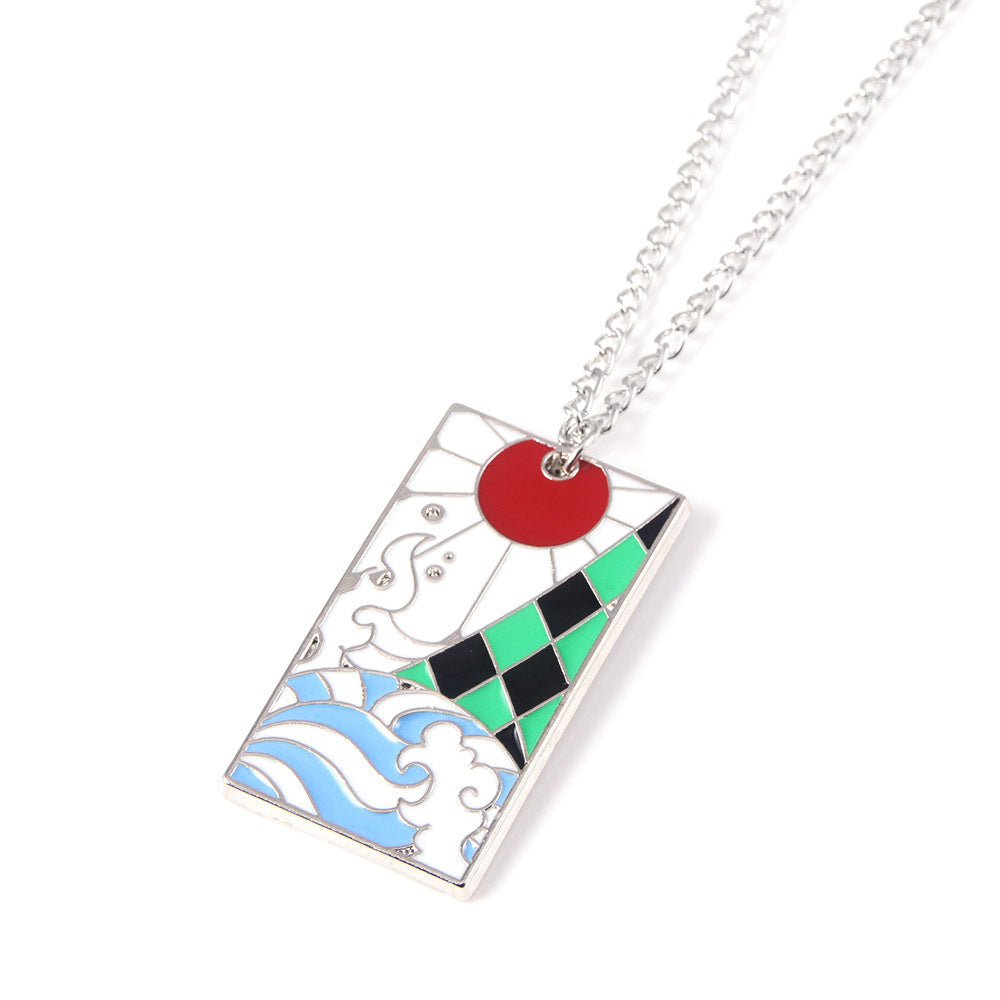 Chic Anime Tanjiro Metal Pendant Necklace