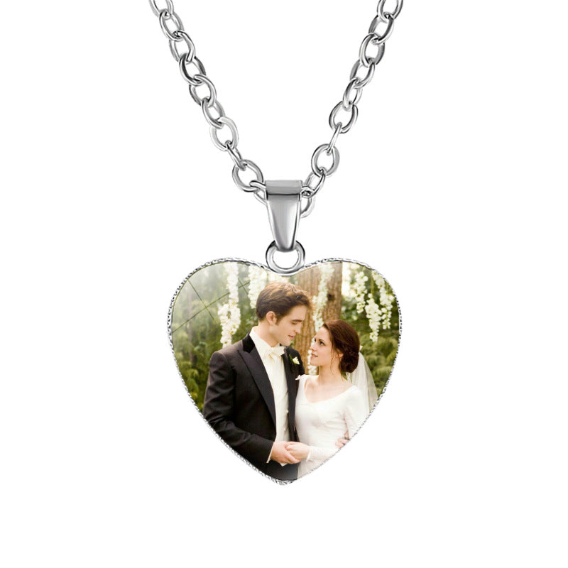 Twilight Heart Pendant Necklace