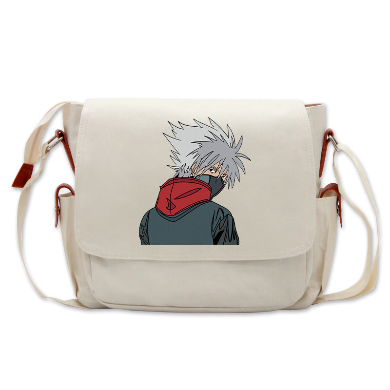 Trendy Sasuke Kakashi Anime Mailman Bag