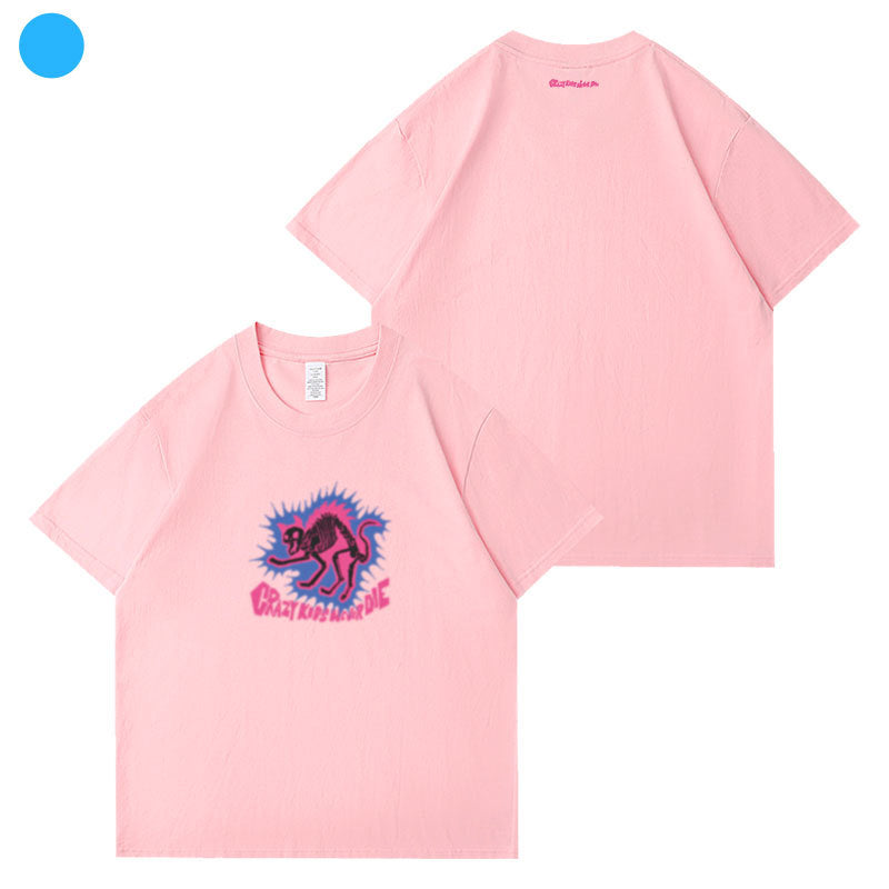 Kpop Women's Graphic Printed Short-sleeved T-shirt