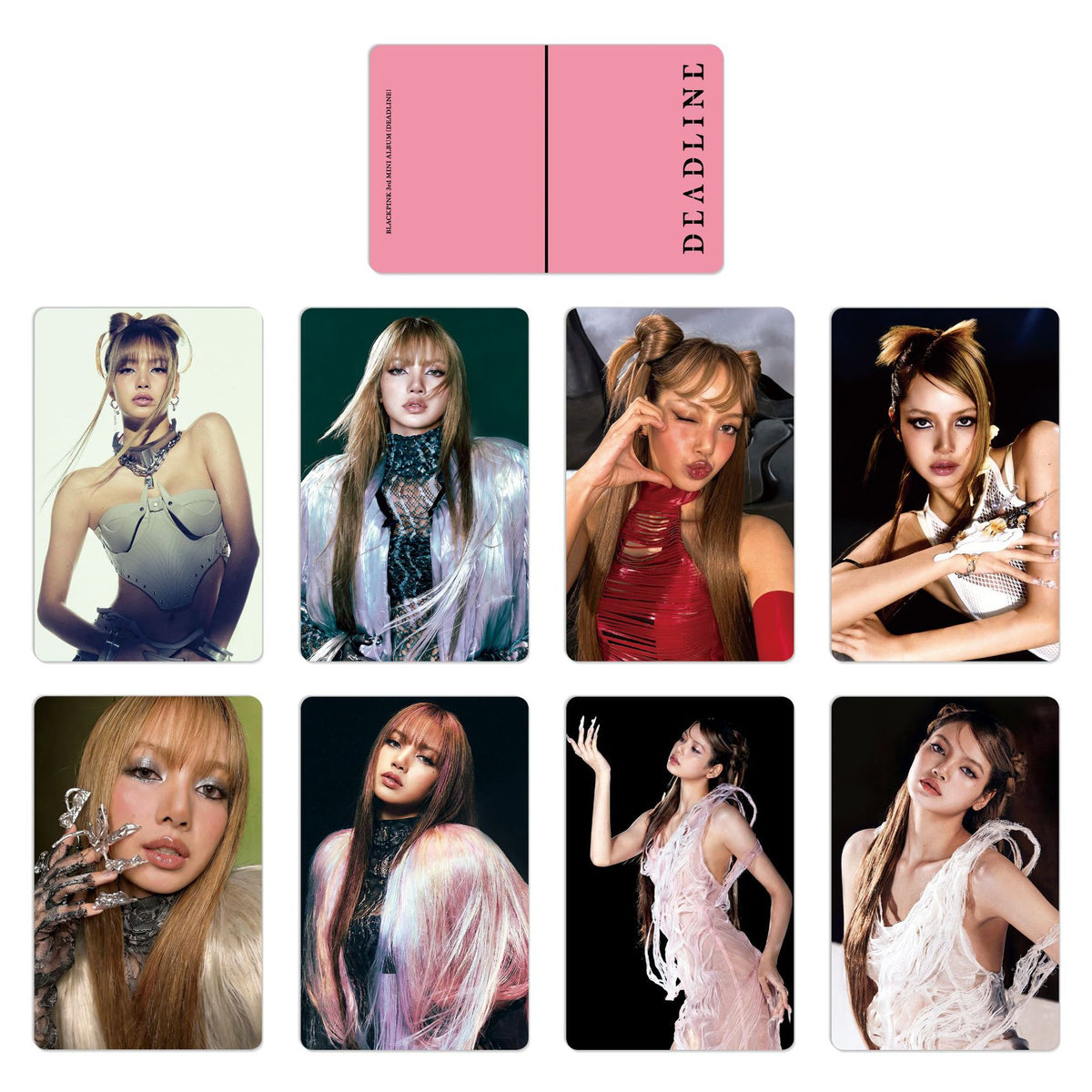 BP ROSE JENNIE DEADLINE Photocard 8pcs