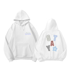 SKZ Stay in Our Little House Print Pullover Hoodie