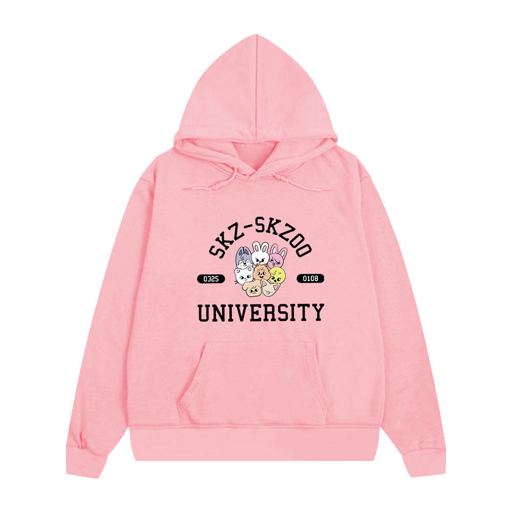 Cute Kpop Cartoon Printed Hoodie