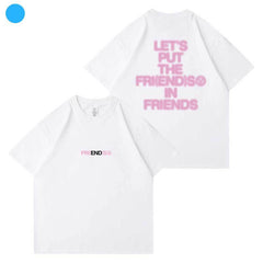 Unisex Kpop Print Short-sleeved Loose T-shirt