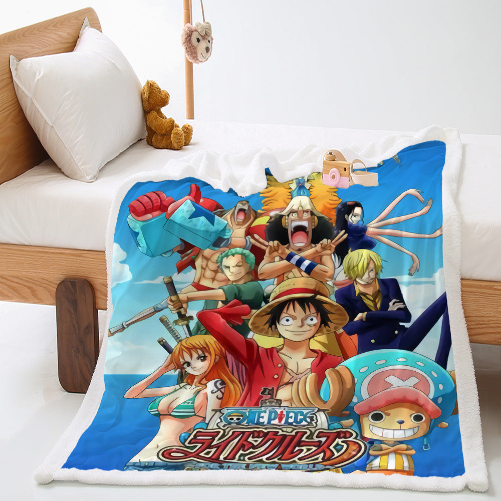 Anime Digital Print Coral velvet Blanket