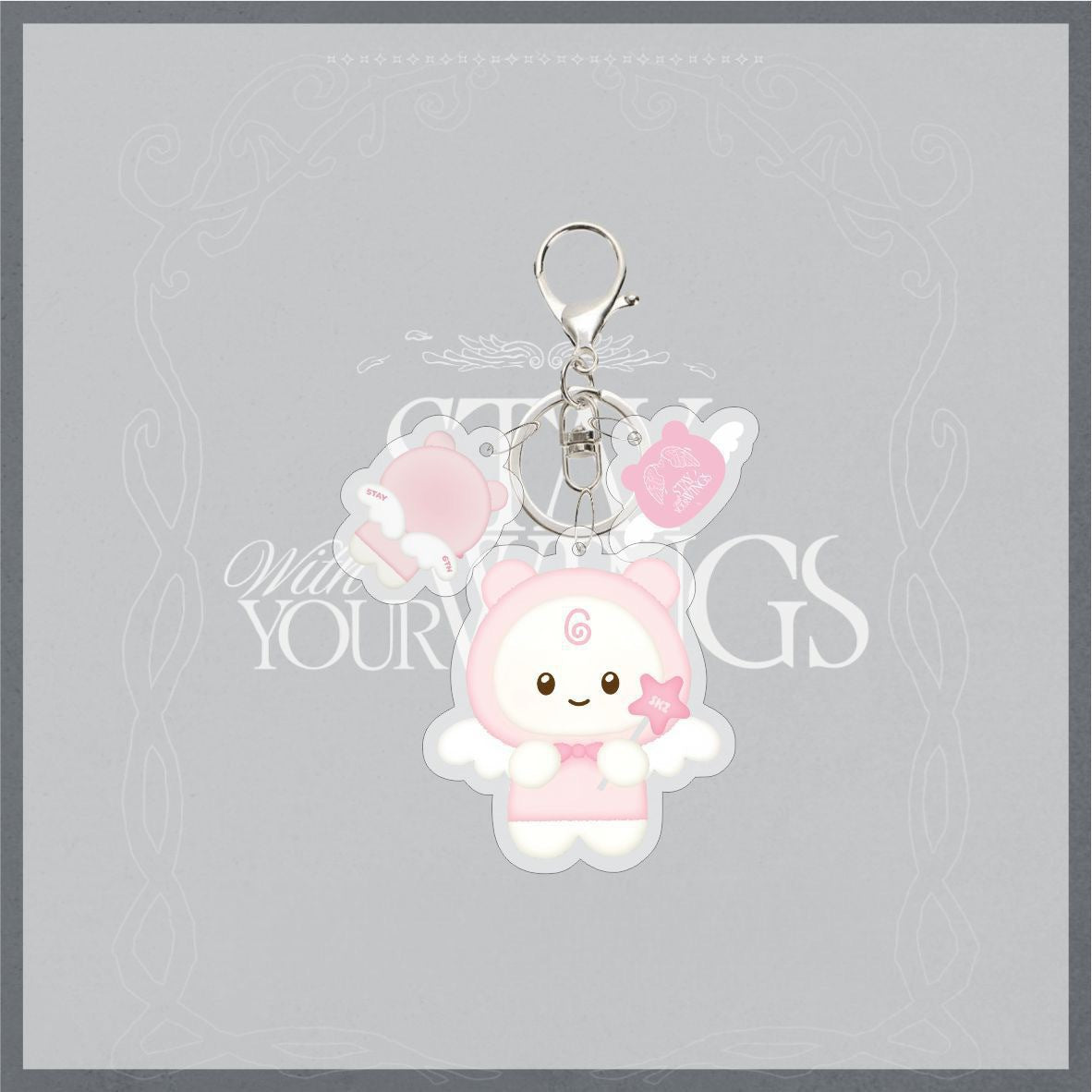 SKZ Stay with Your Wings Pendant Keyring