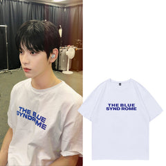 Casual Letter Printed Cotton Short-sleeved T-shirt