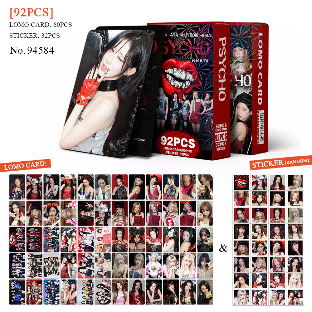 92PCS BM PSYCHO Photocard Sticker